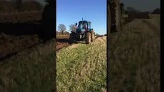 Ford 8340 ploughing