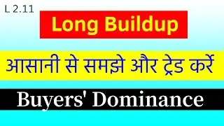 L 2.11 Long Buildup | Dynamic Open Interest | Options Trading