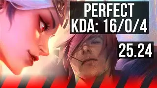 KAYLE vs SETT (TOP) | Perfect KDA: 16/0/4, 50K damage | EUW Master | 25.24