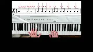 BEGINNERS PIANO 16 ~ WHAT ARE QUAVERS? #piano #lesson #tutorial #music #rhthym #teacher #pianomusic