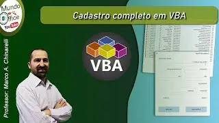 Excel - Cadastro completo em VBA com muitos comandos - Aula 05 | #mundooffice