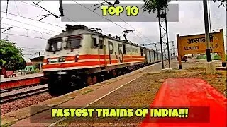 TOP 10 FASTEST TRAINS in Indian Railways | ( Gatimaan-Shatabdi-Rajdhani-Duronto )
