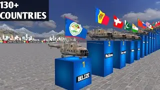 🚁Helicopter Fleet Strength By country 2024| 3d Comparison (130+ Countries)