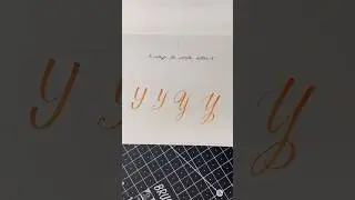4 ways to write letter y #calligraphy #brushpencalligraphy #brushpentutorial #calligraphyart