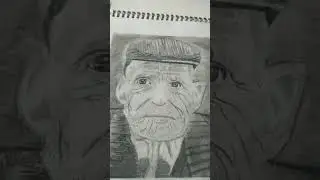old man realistic sketch# short # trending 🔥🔥🔥🔥😀#do subscribe