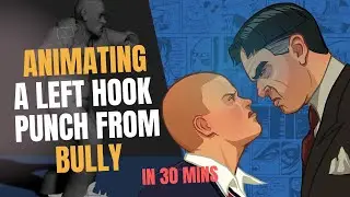 Re- Animating a Left Hook Punch that I made for the Rockstar game Bully,  20 years ago