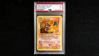 My PSA 1.5 Grey Stamp 1st Edition Shadowless Charizard Pokemon Card