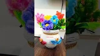 Flower Vase art and craft idea #flower #art #ideas #viral #ideas #shorts