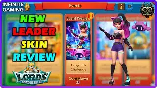Lords Mobile New Leader Skin Neon Melody Review | Infinite Gaming