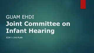 GEHDI Virtual Workshop Series: Joint Committee on Infant Hearing Screening Webinar [August 2020]