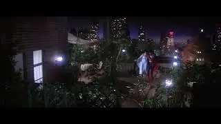 Superman 1978 flying scene Peter Pan style