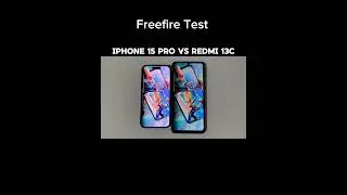 iPhone 15 Pro vs Redmi 13C - FREEFIRE Test