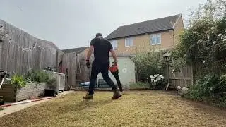 Small new build lawn renovation