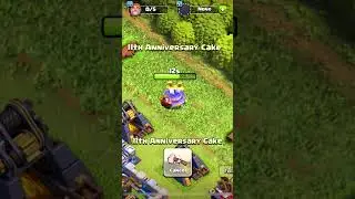 What's Inside The 11th Anniversary Cake in Clash of Clans? #cocshorts #shorts #clashofclans
