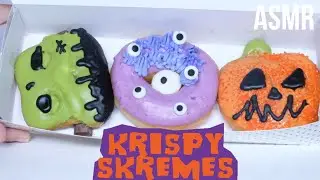 ASMR Krispy Kreme Halloween Donuts | Krispy Skremes | Eating Sounds | No Talking