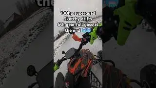 If a man sees snow&hellip;he gotta take out his overpowered toy😅 #snow #drift #motorcycle #ktm #yt #bike