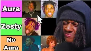 Rappers Tierlist, but its ranked by Aura