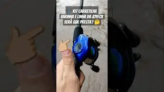 Kit Carretilha varinha e linha da JOYFOX comprado na shopee ser&aacute; que vale a pena? #carretilha #pesca