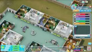 Aldelo fdn. in Two Point Hospital Playthrough 64 -Pebberley Island DLC- Topless Mountain -Last Ach *