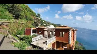 Effects of land slippage in Molinare St George Grenada