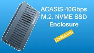 Распаковка корпуса ACASIS TBU405Air NVMe (40 Гбит/с Thunderbolt 3/4) | Что в коробке