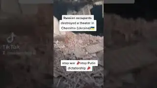 Russians occupants destroyed an historical cinema Building in Chernihiv (RUSSIA INVASION OF UKRAINE)