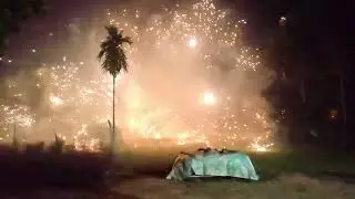 Fire crakers (Lenka da's Daughters wedding ceremony)