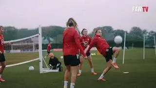 Cymru training behind the scenes