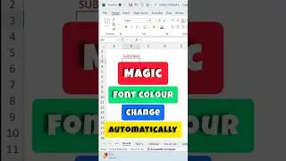 Change Font Color in Excel Using Shortcut Key (Ctrl + 1) 🔥 Quick & Easy Tutorial