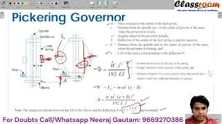 Problem on Pickering Governor