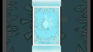 &lsquo;The Ice&rsquo; Card Design-Speed Drawing #speeddrawing #shorts #shortvideo #timelapse #art