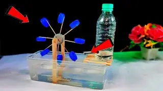 How to Make Water Wheel DIY Fountain | Easy Home Science Project