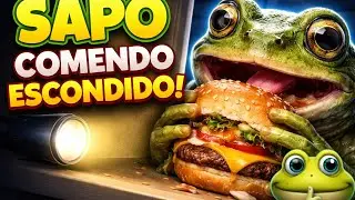 🐸 comendo escondido#sapo #sapos #cururu #naturezasurpreendente #animais #anfibios #anfibio #video