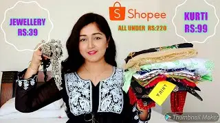 Shopee Kurti Haul Start Rs-39 All Items Under- Rs:220 unbelievable Price, Last Shopee Haul Banned