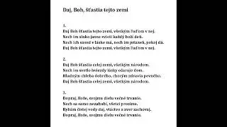 Daj Boh šťastia tejto zemi - PODKLAD