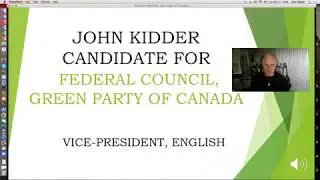 John Kidder for VP English