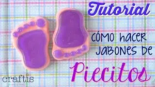 Tutorial: cómo hacer jabones de piecitos FÁCIL |  Feet soaps tutorial