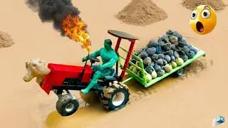 Diy Mini Tractor Carrying heavy Load in Harsh Weather |Science project
