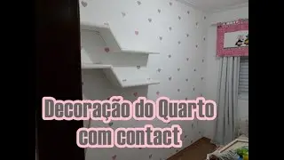 Decoração de quarto infantil com Papel Contact de coração ❤️