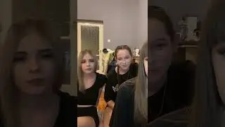 activity 😱three young girls are having a party