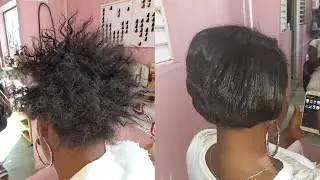 ALISADO PERMANENTE DOMINICANO A PELO AFRO Y CORTE DE CABELLO ❤  ✂️ | S&H CENTER