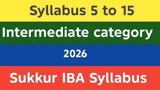Intermediate Category Jobs 5&ndash;15 | Full Official Syllabus