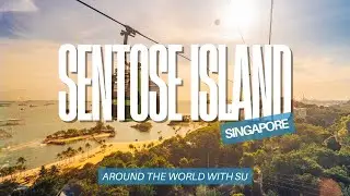 Riding the Singapore Cable Car to Sentosa