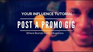 How to Create a Post Promo Gig as an Instagram Influencer