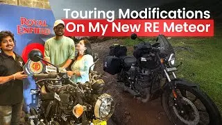 Modifying my Royal Enfield Meteor | Touring modification | Touring Setup | Rynox Gears