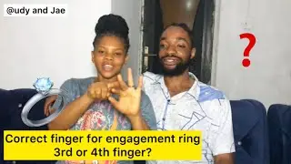 Which finger is correct to put engagement/ proposal ring on?3rd or 4th finger? #engagementringfinger