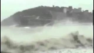 Typhoon Haiyan Third Landfall storm surge and footage near Roxas City Philippines