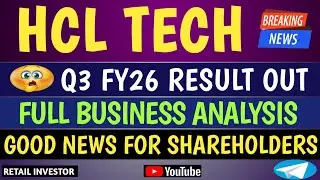 HCL TECH Q3 FY26 RESULT OUT | DIVIDEND ANNOUNCED FOR SHAREHOLDERS | FULL BUSINESS ANALYSIS |