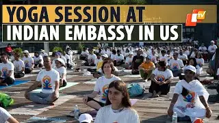 I'ntl Yoga Day 2024: Hundreds Attend Yoga Session Organised By Indian Embassy In Washington DC
