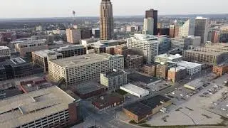 Downtown Des Moines from Above (4K)